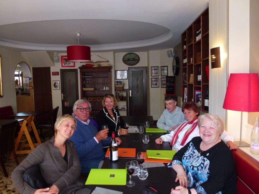 Avec l'équipe de la CNAMS : de g. à d. Aude Lecroart, Patrick Guibaud,  Birgit Fular, Christian, Marilyne Baudin et Lilyane Suarez